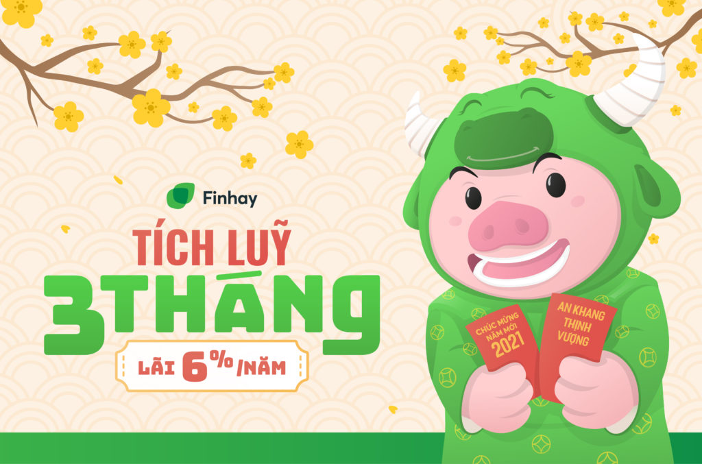 Tích luỹ 3 tháng Finhay - Lãi suất 6%/năm